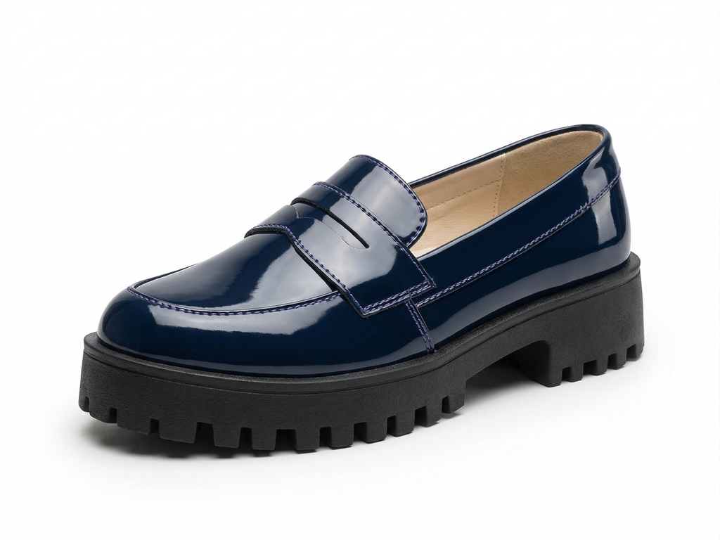 Mocasín Charol Azul ADDIC DAN1127CAZ - www.zitiocr.com