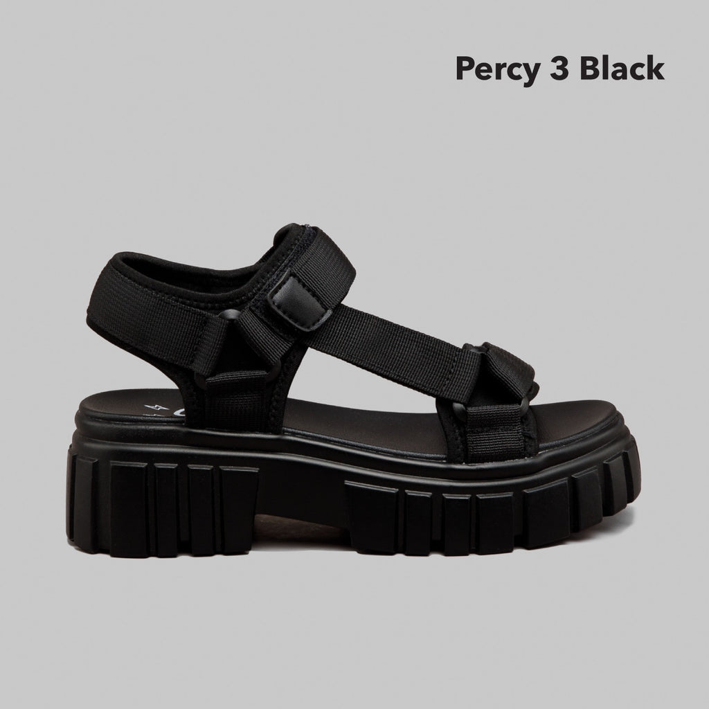 Sandalia Negro 3 Coral Percy COPERCY3NE