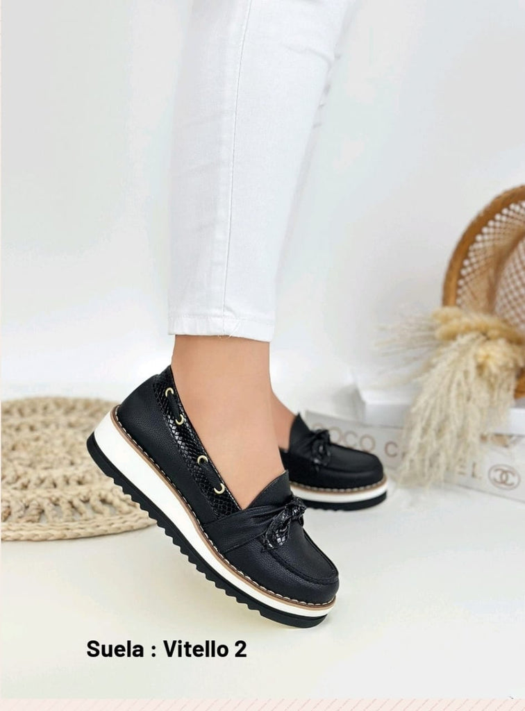 Mocasín Negro ADDIC GAB581NE