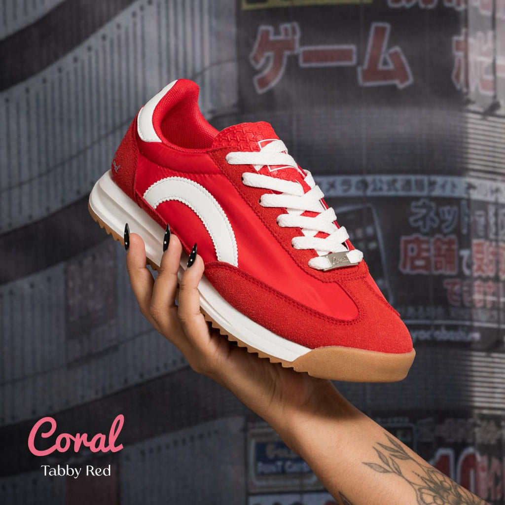 Tenis Casual Rojo Coral Tabby COTABBYRO