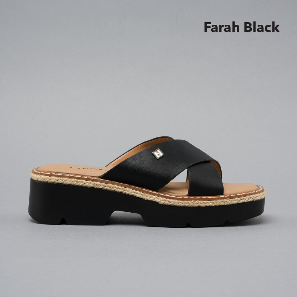 Sandalia  Negro Natural Farah NAFARAHNE