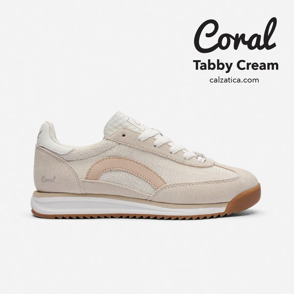 Tenis Casual Crema Coral Tabby COTABBYCRM