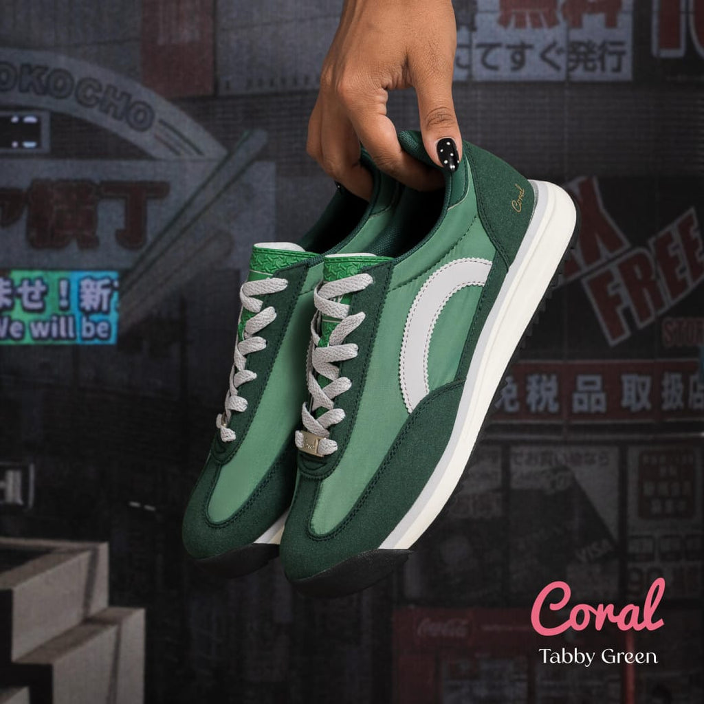 Tenis Casual Verde Coral Tabby COTABBYVE