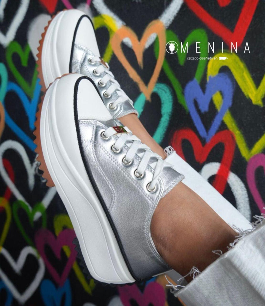 Tenis Casual Plata MENINA MEKYLEI2PL