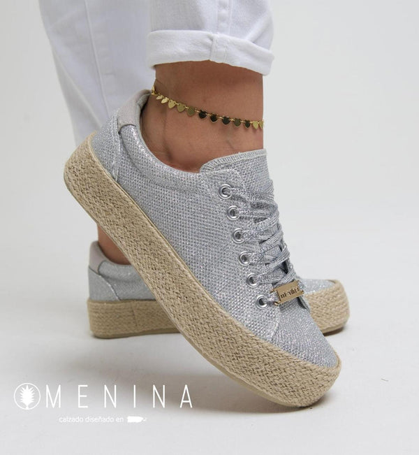Tenis Casual Plata MENINA MEMALAGAPL