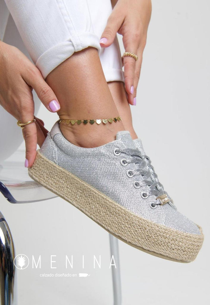 Tenis Casual Plata MENINA MEMALAGAPL