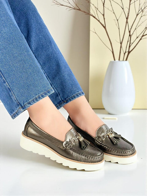 Mocasín Verde Metal ADDIC ANDT01VEM - www.zitiocr.com
