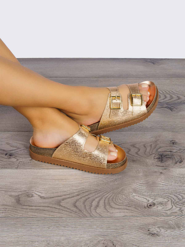 Sandalia Casual Oro Rosa Moleca MA5500.105OR