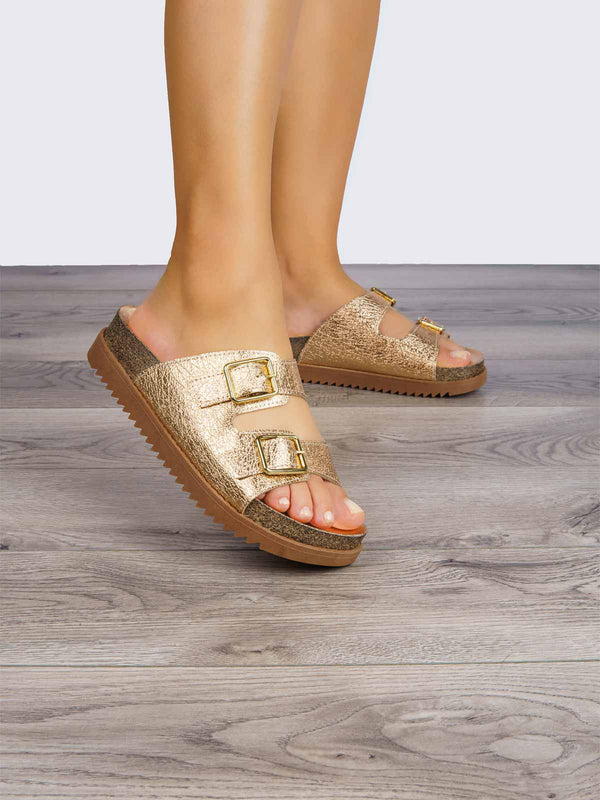Sandalia Casual Oro Rosa Moleca MA5500.105OR