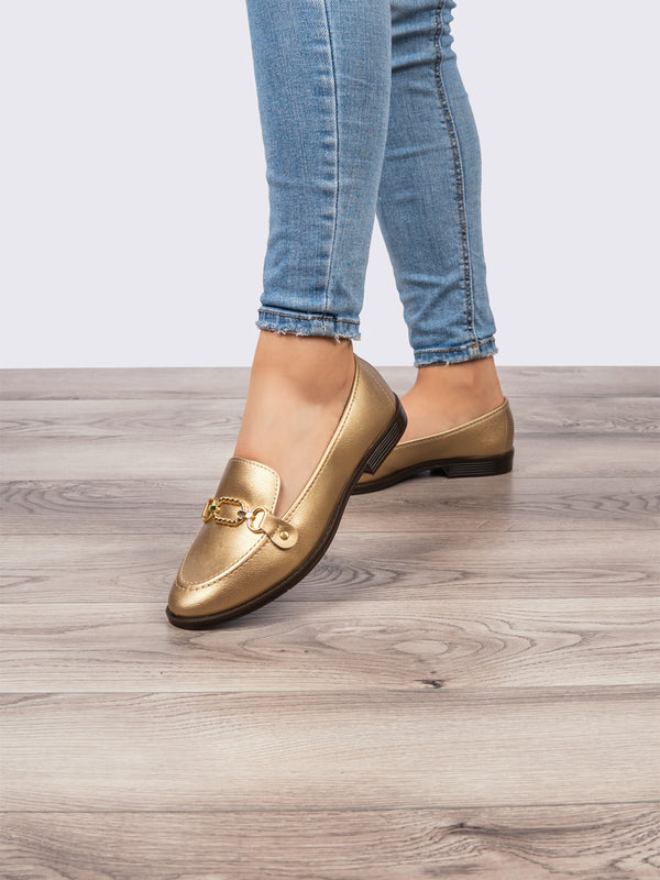 Zapato Casual Dama Dorado Moleca MA5621.211DO