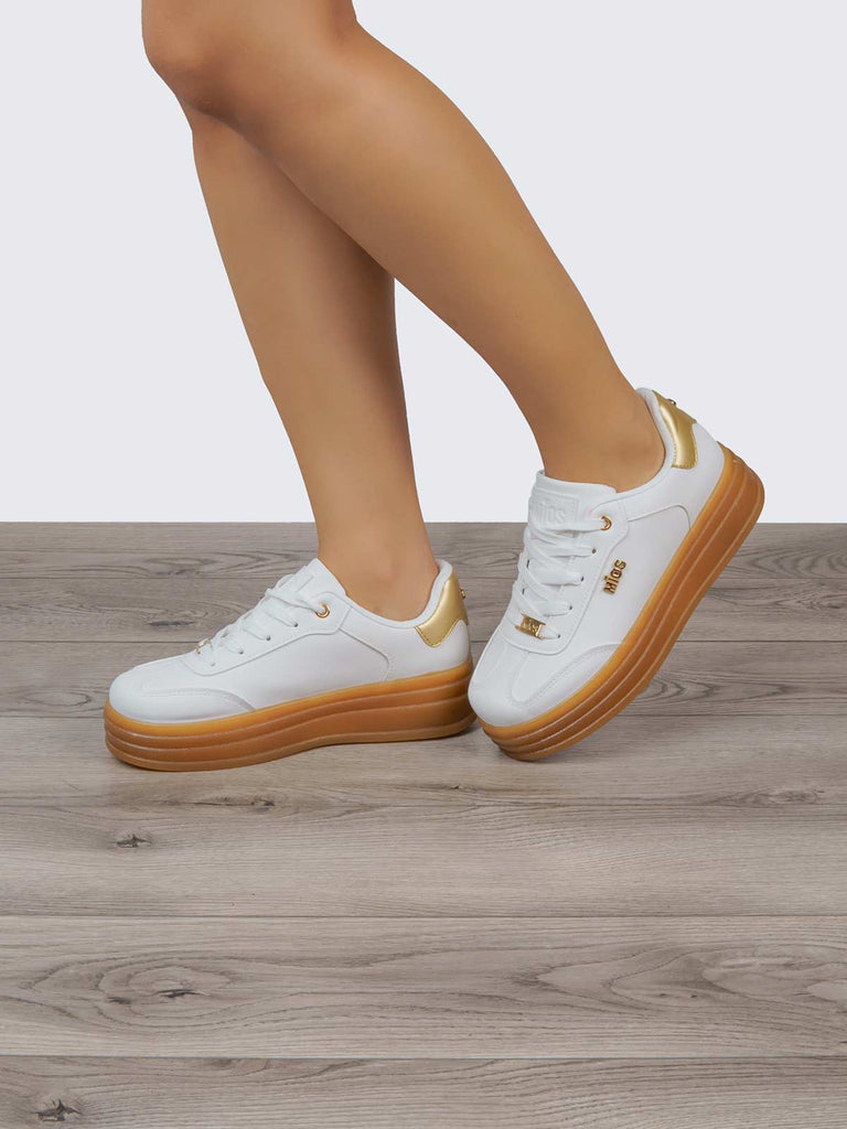Tenis Casual Blanco MIOS MI023.30BL