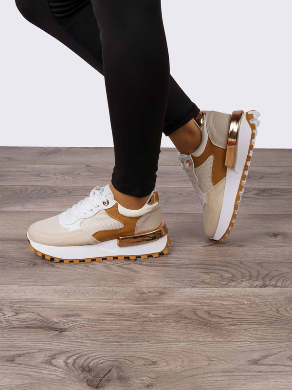 Tenis Casual Beige NAARA NAR03BEMI