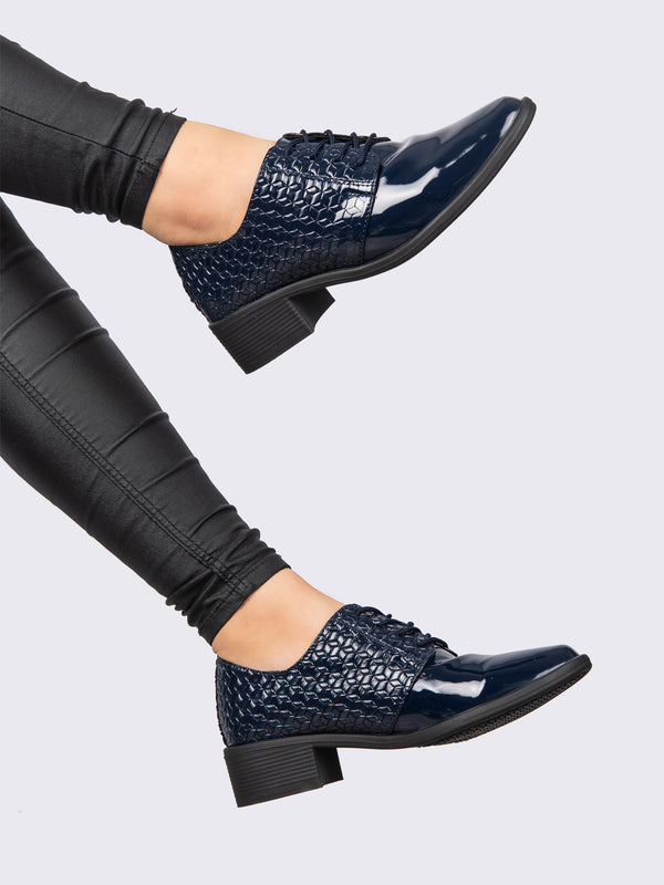 Oxford Ejecutivo Charol Azul ADDIC NZF126CAZ