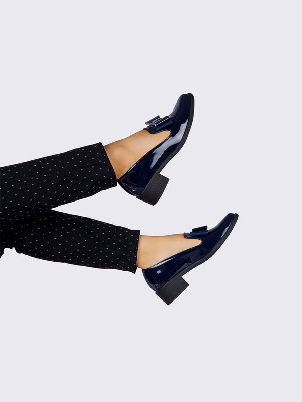 Mocasín Ejecutivo Charol Azul ADDIC NZF130CAZ
