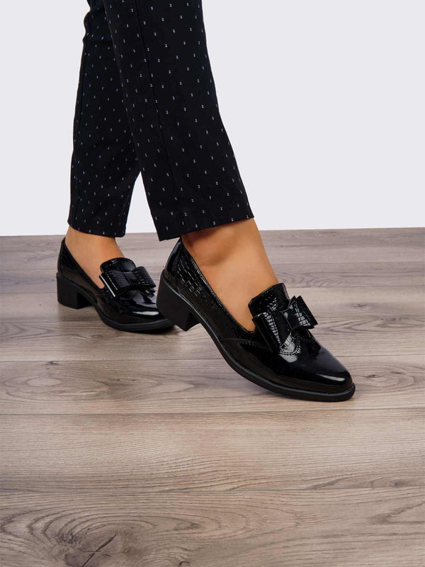 Mocasín Ejecutivo Charol Negro ADDIC NZF131CNE - www.zitiocr.com
