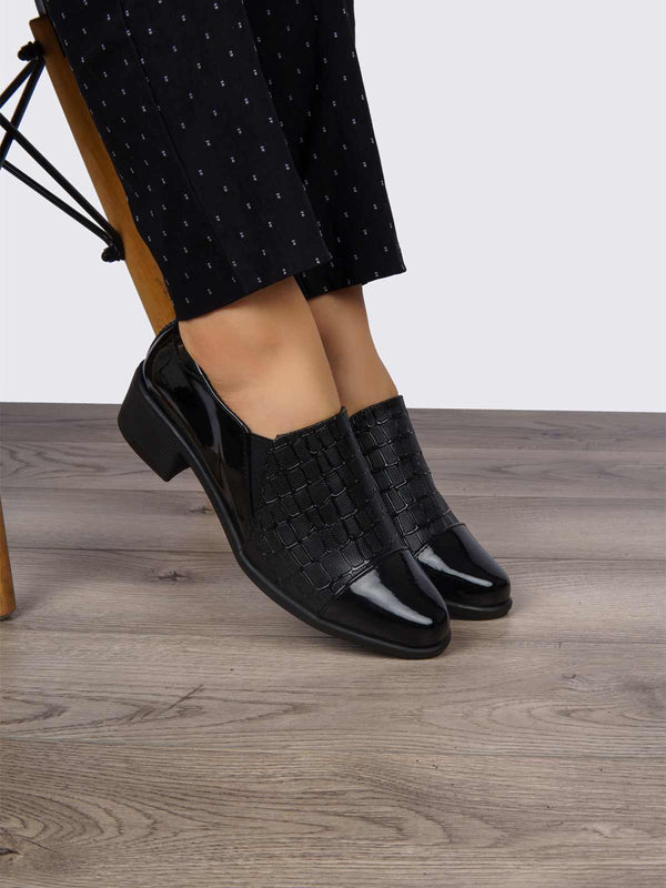 Mocasín Ejecutivo Charol Gamuza Negro ADDIC NZF133CGNE