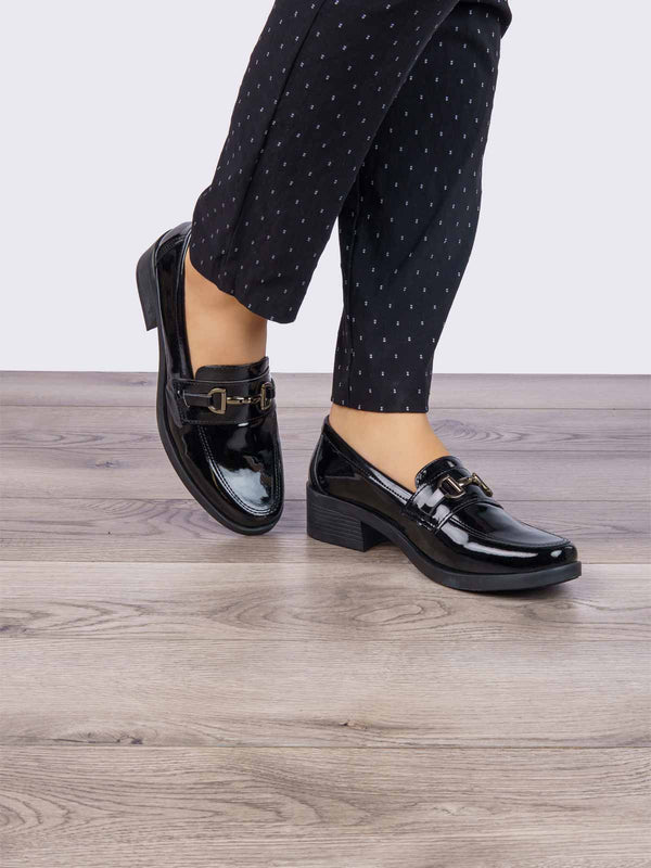 Mocasín Ejecutivo Charol Negro ADDIC NZF135CNE