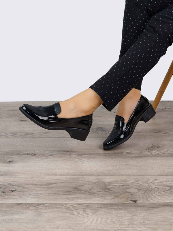 Mocasín Ejecutivo Animal Print Negro ADDIC NZF138APRNE