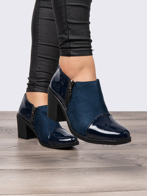 Botin Ejecutivo Charol Gamu Azul ADDIC NZF140CGAZ
