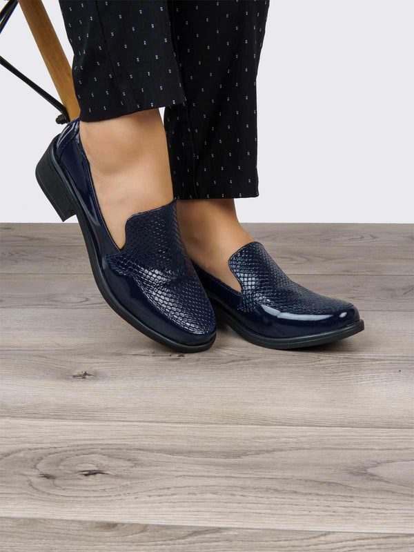 Mocasín Ejecutivo Charol Azul ADDIC NZF200CGAZ