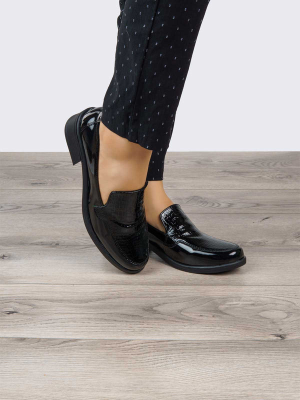 Mocasín Ejecutivo Charol Negro ADDIC NZF200CGNE