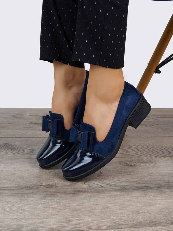 Mocasín Ejecutivo Charol Gamuza Azul ADDIC NZF202CGAZ