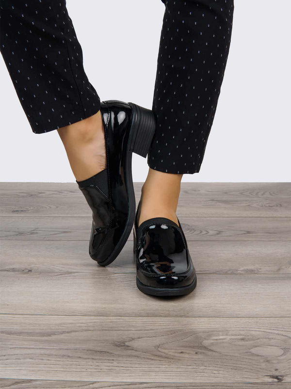 Mocasín Ejecutivo Charol Negro ADDIC NZF204CNE