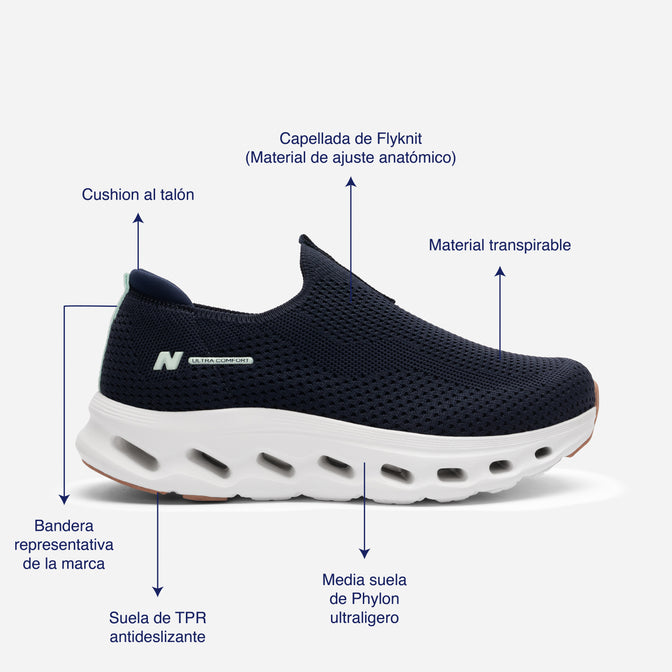 Tenis Casual Azul Airmotion Natural NAAIRMOTIONAZ