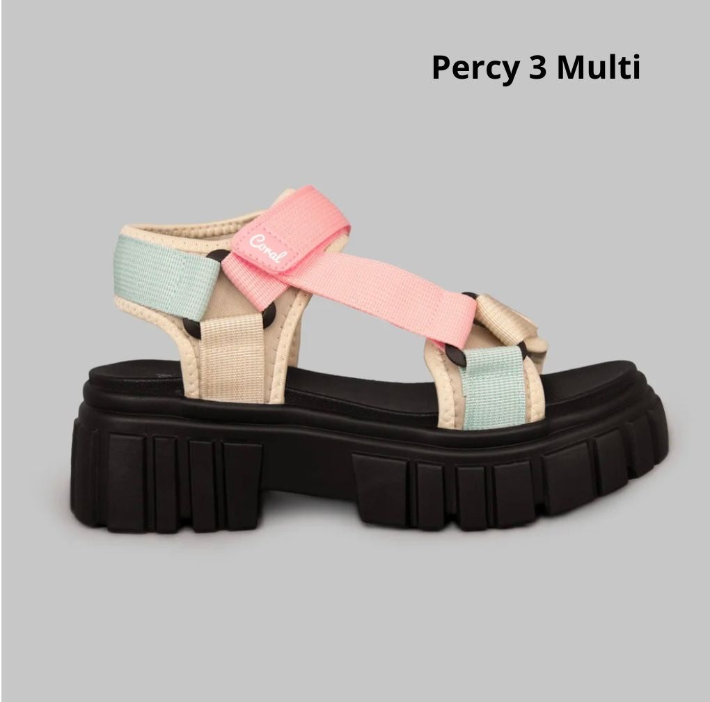 Sandalia Multi 3 Coral Percy COPERCY3MU