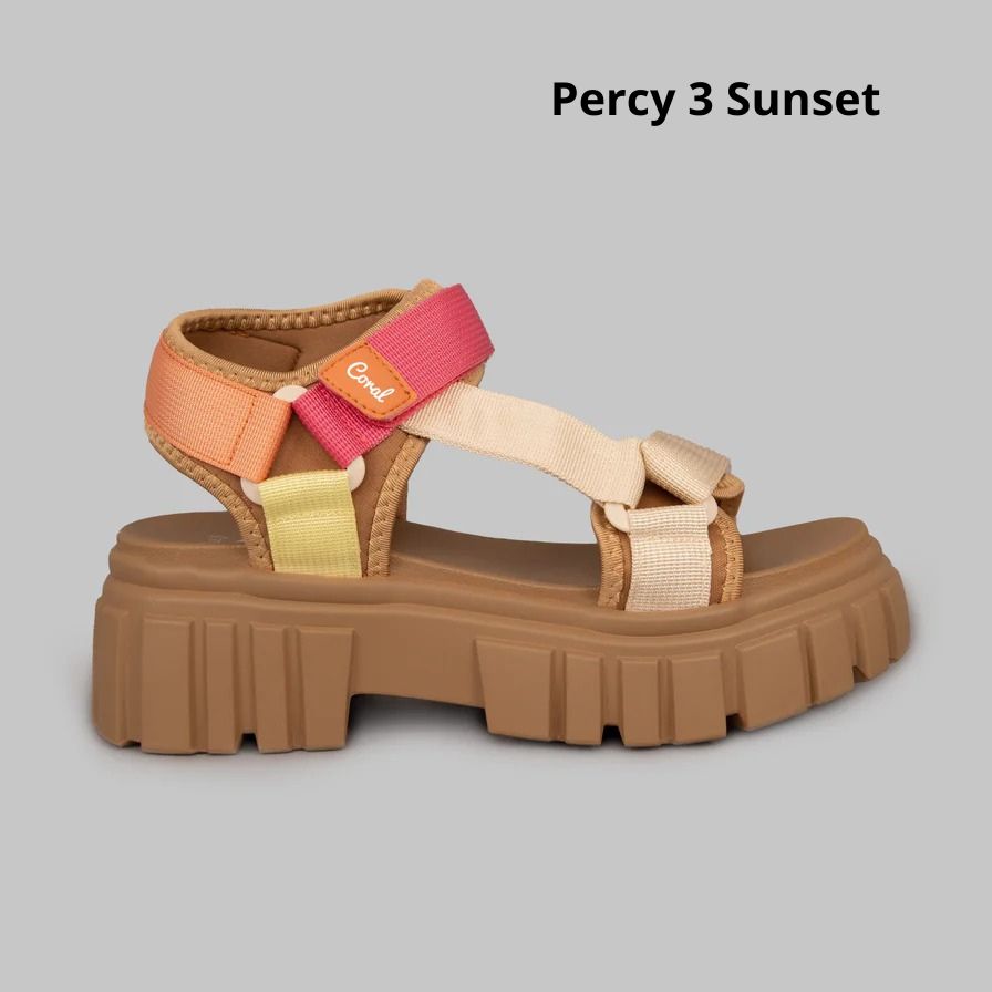 Sandalia Arcoiris 3 Coral Percy COPERCY3AR