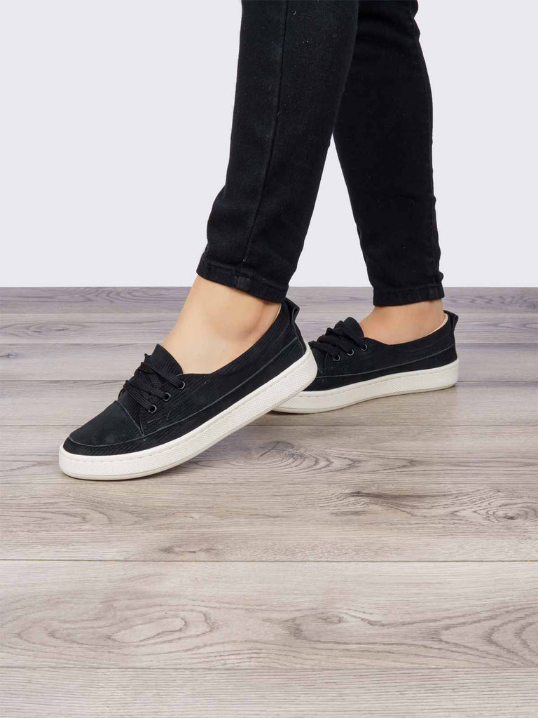 Tenis Casual Negro ADDIC SAB627NE