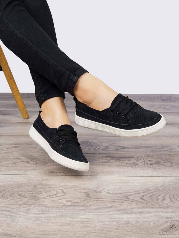Tenis Casual Negro ADDIC SAB627NE