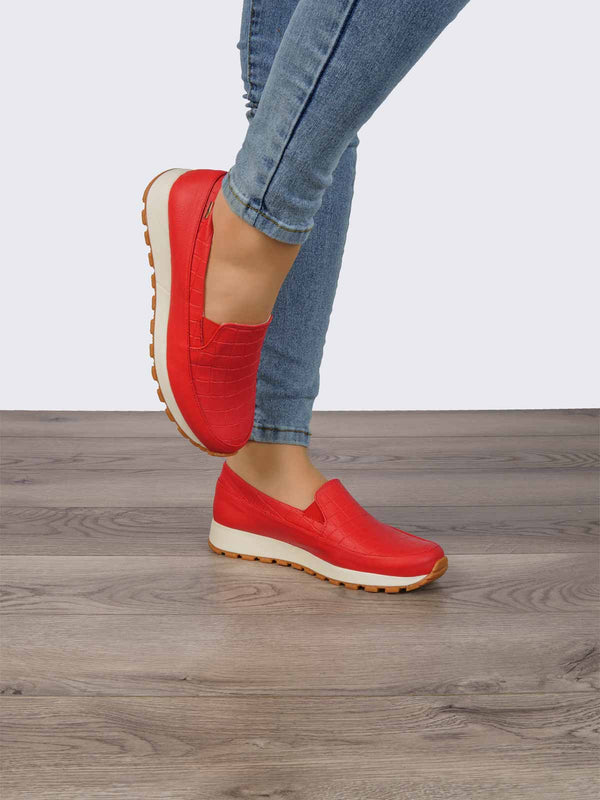Mocasín Rojo ADDIC SAB7007RO