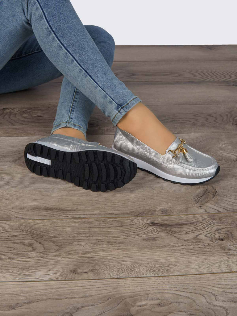 Mocasín Plata ADDIC SAB923PL