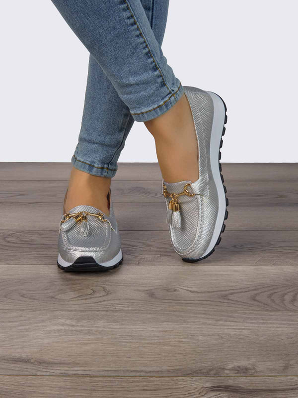 Mocasín Plata ADDIC SAB923PL