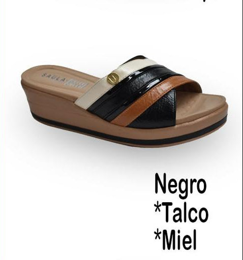 Sandalia Casual Negro Combinado Saula SAU26007NECB - www.zitiocr.com