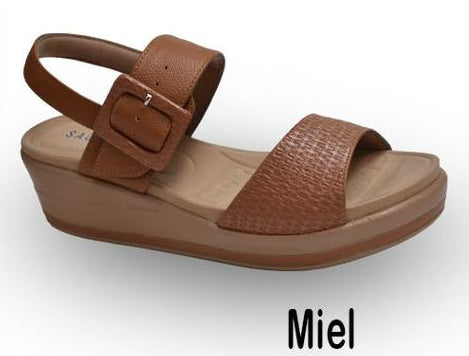 Sandalia Casual Miel Saula SAU26009MI - www.zitiocr.com