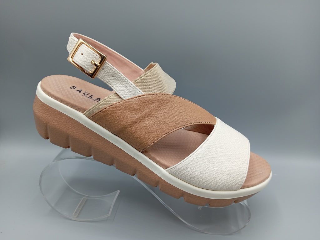 Sandalia Casual Crema Saula SAU3004CRM - www.zitiocr.com