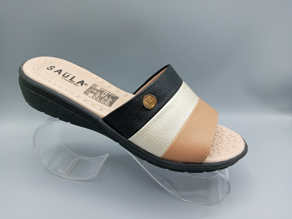 Sandalia Casual Negro Combinado Saula SAU4203NE - www.zitiocr.com