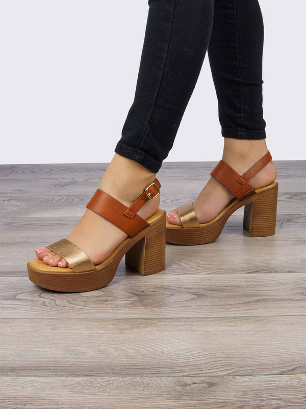 Sandalia Camel Sabata Alma 2414 SBALMA2414CM