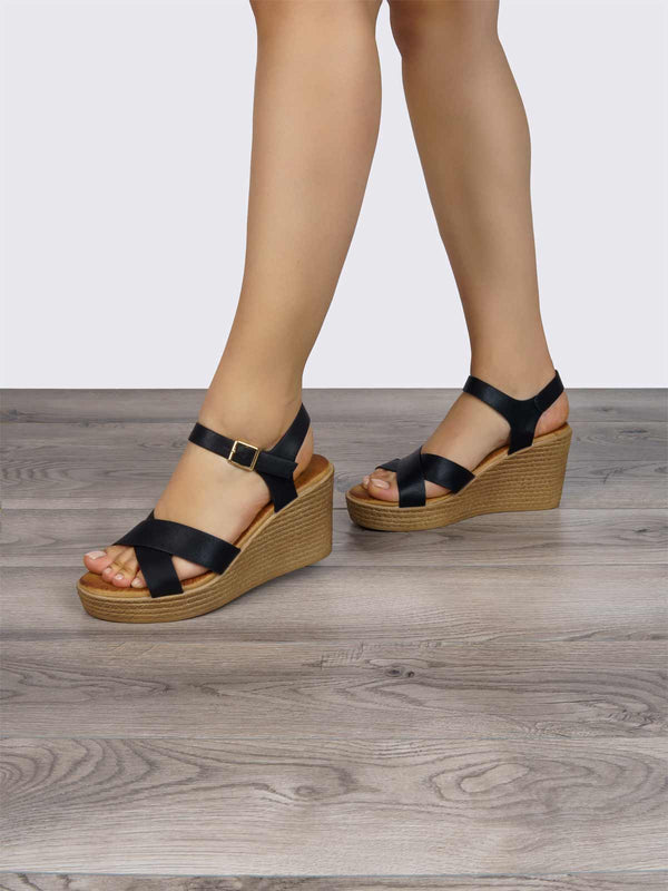 Sandalia Negro 2437 Sabata Alma SBALMA2437NE