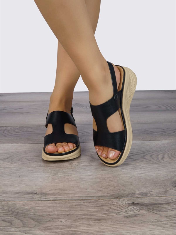 Sandalia Negro Sabata Loren 01 SBLOREN01NE - www.zitiocr.com