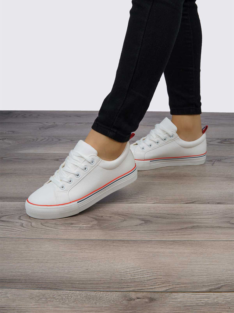 Tenis Casual  Blanco Sabata 442 SBOLSEN442BLRO