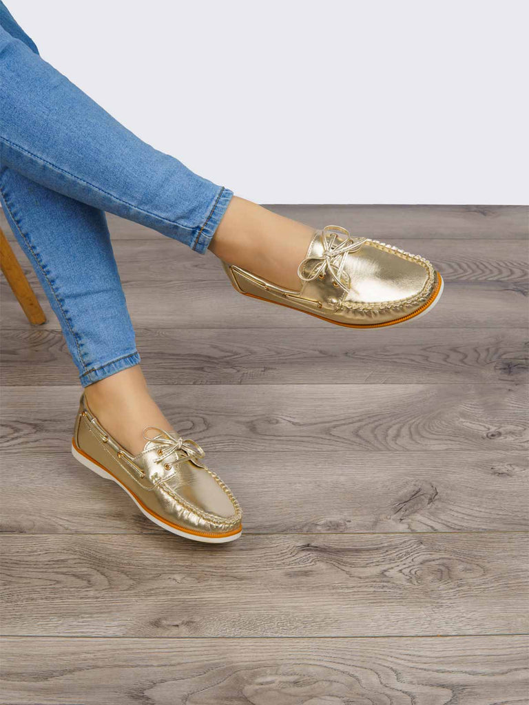 Zapato Casual Top Sider Dorado Sabata 237 SBTOPDO