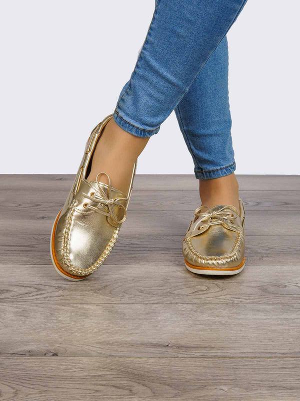 Zapato Casual Top Sider Dorado Sabata 237 SBTOPDO