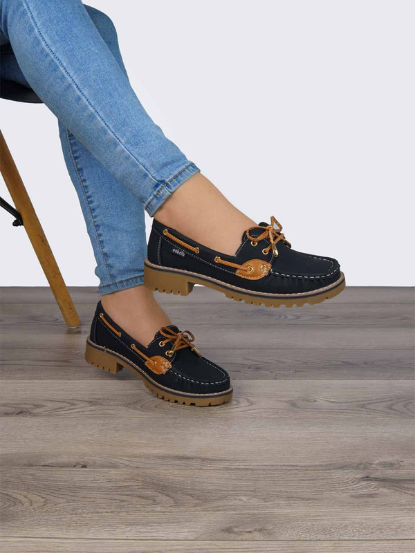 Zapato Casual Top Sider Negro Sabata 121 SBTOPNE