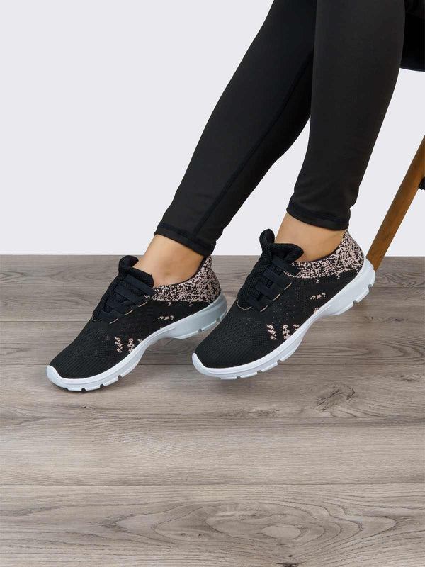 Tenis Casual Negro Suela Blanca ADDIC SIN846NESBL