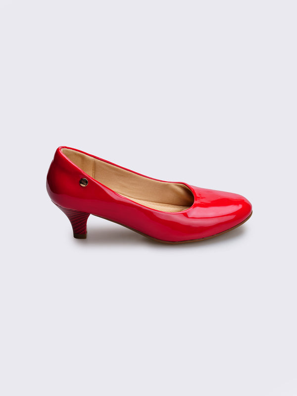 Tacón Ejecutivo Charol Rojo Visius VI3488CRO