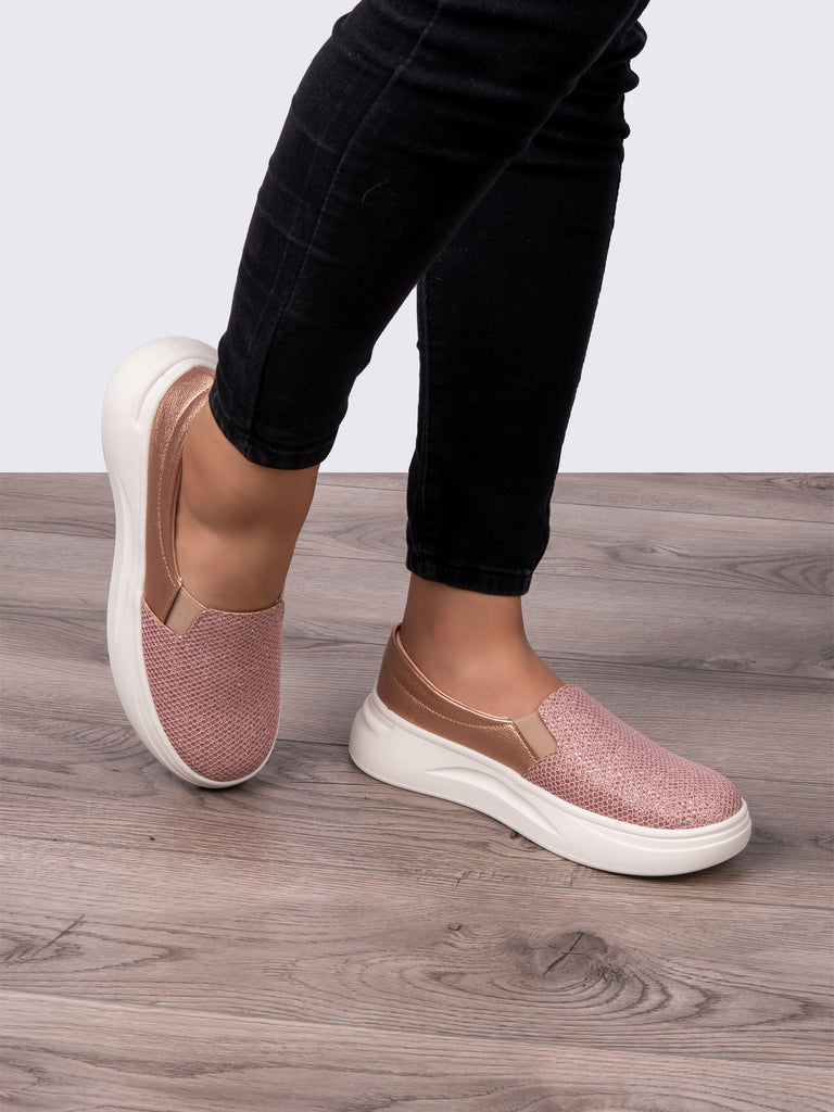 Tenis Casual Oro Rosa ADDIC WIL010OR