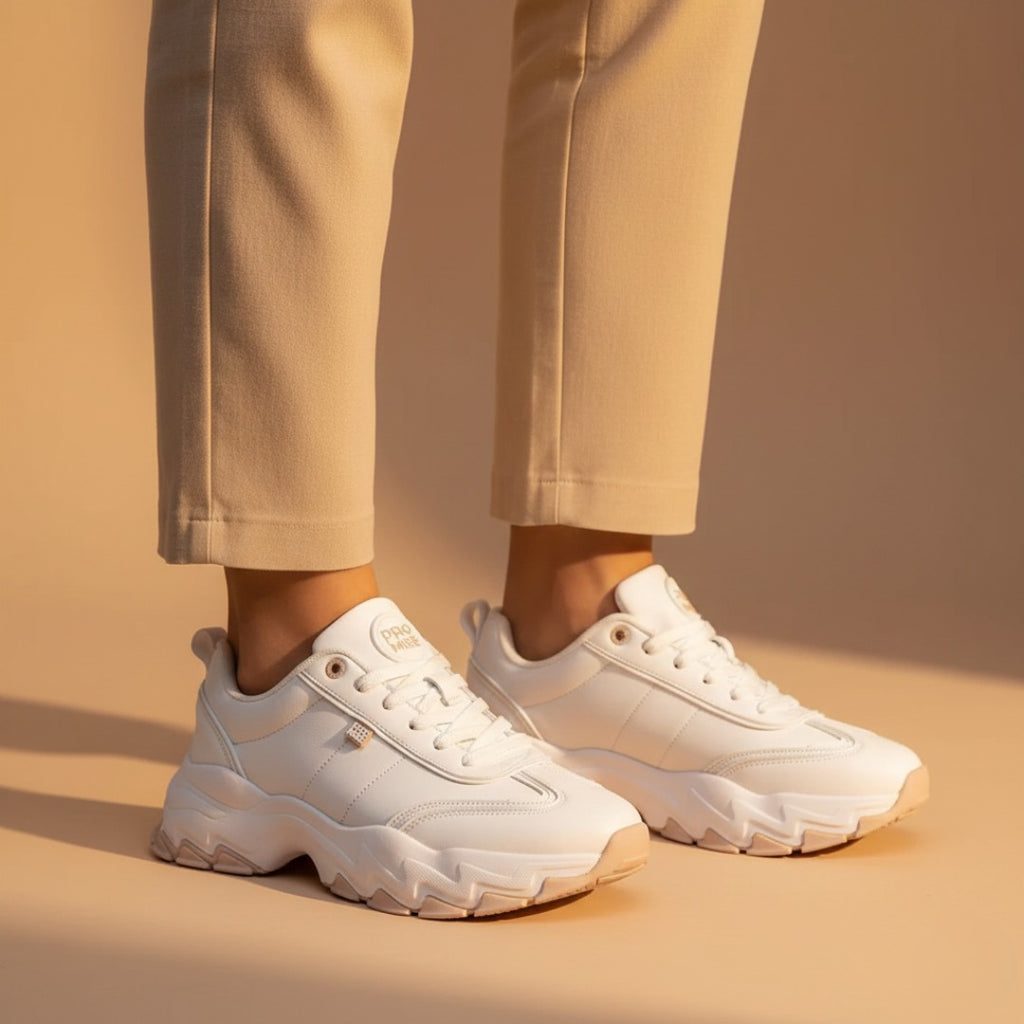 Tenis Casual Blanco Promise Royalty PRROYALTYBL